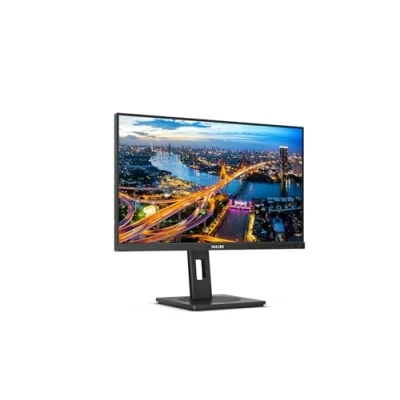 Abbildung von Philips 246B1 24 Zoll QHD USB C Docking Monitor, höhenverstellbar (2560x1440, 75 Hz, C, DisplayPort, HDMI, RJ45, Hub) schwarz