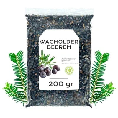 Abbildung von Wacholderbeeren 200g Ganz Wacholder Tee Bulk Kräutertees Natürliche Eigenschaften (200 gr)