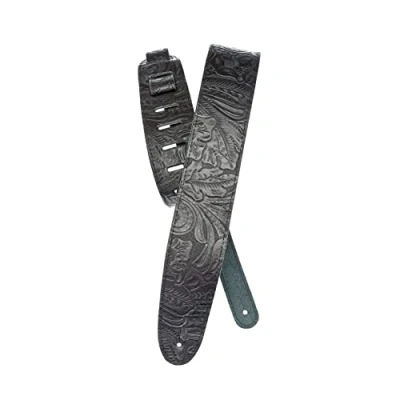 Abbildung von Planet Waves 25LE00 Ledergurt The Vintage &amp; Western Leather Strap Collection Embossed Black Länge: 1300mm Breite: 64mm
