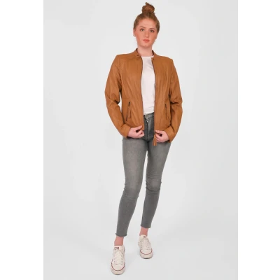 Abbildung von JCC Lederjacke, Damen, Größe: 40, Cognac