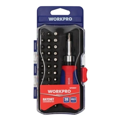 Abbildung von WorkPro Bit Schraubendreher Ratschen Set 38tlg