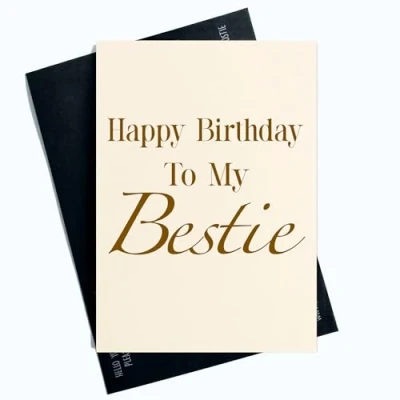 Abbildung von Peachy Antics Geburtstagskarten für Sie Happy Birthday To My Bestie, lustig, SP37