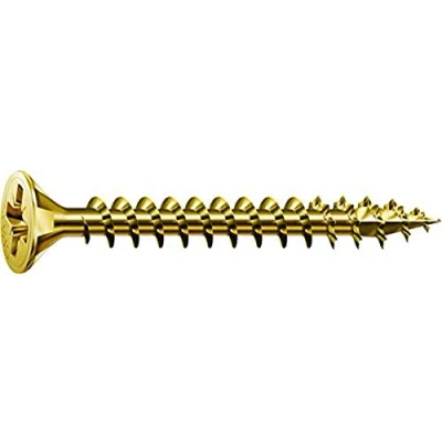 Abbildung von SPAX Schrauben Senkkopf Z, Gelb Verzinkt, 4,0 x 50 mm, 500 Stück