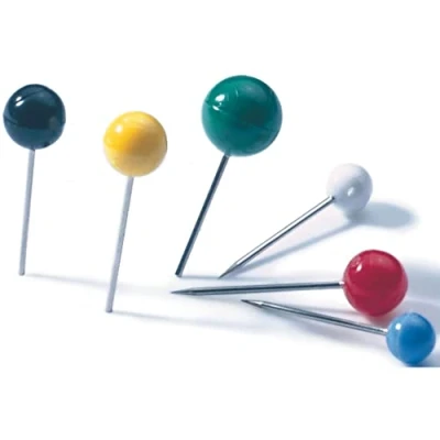 Abbildung von Alco Landkartennadel 8mm VE=20 Stück weiß