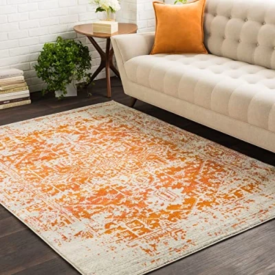 Abbildung von Surya Teppich &quot;Traditional&quot;, rechteckig, Kurzflor Orientteppich, Wohnzimmer, Schlafzimmer, Orange