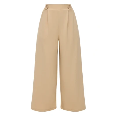 Abbildung von QS Loose FIT Stoffhose, Damen, Größe: 32, Beige
