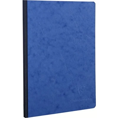 Abbildung von Clairefontaine 795404C Heft A5, Leinen, Age Bag, blanko, 96 Blatt, blau