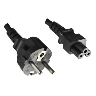 Abbildung von DINIC Netzkabel Stromkabel CEE 7/7 Schutzkontaktstecker auf C5 (3,00m, schwarz)