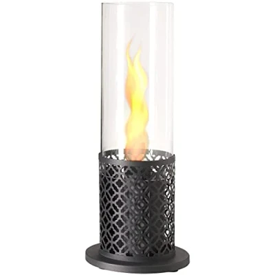 Abbildung von Carlo Milano Kaminfeuer: Bio Ethanol Dekofeuer, Tornado Flammen, bis 60 Min. Brenndauer, rund (Tornado Feuer, Kamine, Bioethanol Ofen)