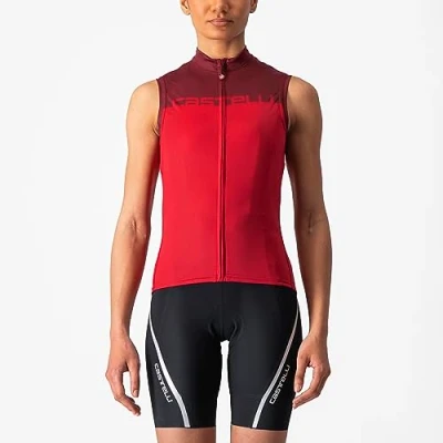 Abbildung von CASTELLI 4522066 649 VELOCISSIMA Sleeveless T Shirt Women&#039;s Rote/Bordeaux Fensterläden S