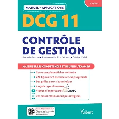 Abbildung von DCG 11 Contrôle de gestion : Manuel et Applications: Maîtriser les compétences réussir l&#039;examen