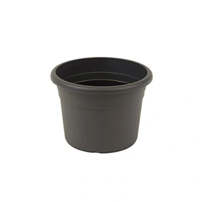 Abbildung von greemotion Pflanzkübel Fiona, UV Beständiger Blumentopf aus Kunststoff, Pflanzgefäß mit Bodenlöchern, Volumen ca. 5 l, Ø 25 x H 18 cm