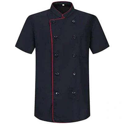 Abbildung von MISEMIYA Herren Kochjacke Hospitality Uniform Ref.8421B 4XL, Kochjacken 8421B Schwarz