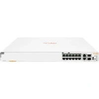 Abbildung von HPE Networking Instant On Switch Serie 1960 Intelligent verwalteter Layer 2+ Ethernet mit 12 Port mGig und 480 W PoE 8X 1G, 4X 2.5G 2X 10GBase T, SFP+ EU Kabel (S0F35A#ABB)