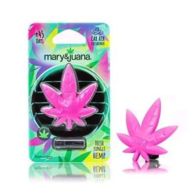 Abbildung von mary&amp;juana Luftreiniger Lufterfrischer Auto Clip Duftspender verdächtig aber lecker HEMP