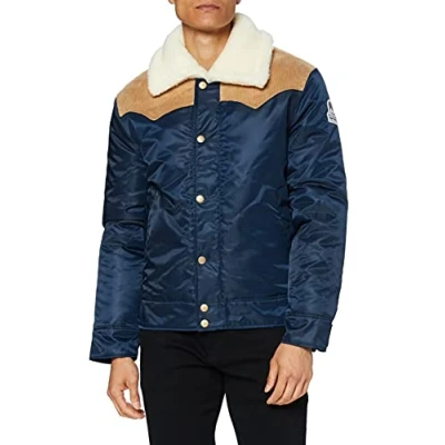 Abbildung von Kings of Indigo Herren Jimmu Jacke, Blau (Navy 8112), Small (Herstellergröße:S)