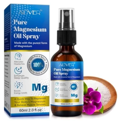 Abbildung von ALIVER Gesichts und Körperspray Pure Magnesiumöl Spray für Sport Muskel Entspannung 60ml, 1 tlg., 60ML