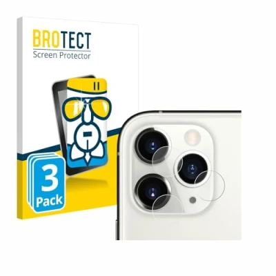 Abbildung von BROTECT Schutzglas für Apple iPhone 11 Pro (NUR Kameraschutz) (3 Stück) Schutzfolie Panzer Folie Glas [Extrem Kratzfest 9H, Anti Fingerprint,