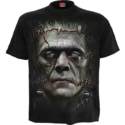Abbildung von Spiral It Lives Männer T Shirt schwarz XXL 100% Baumwolle Basics, Horror, Rockwear