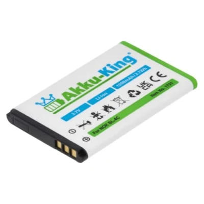 Abbildung von Akku King kompatibel mit Nokia BL 4C Li Ion 1000mAh für 6088, 6100, 6101, 6102i, 6103, 6125, 6126, 6131, 6133, 6136, 6170