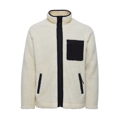 Abbildung von Indicode Jeans Rodie Fleecejacke, Herren, Größe: Large, White asparagus