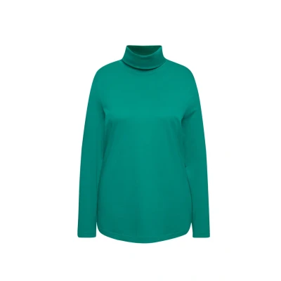 Abbildung von Ulla Popken Rollkragen SLIM FIT Unterhemd/shirt, Damen, Größe: 54/56, Emerald green