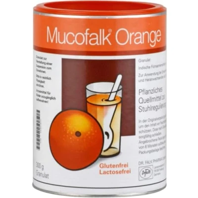 Abbildung von Mucofalk Orange Granulat Flohsamenschalen 300 g