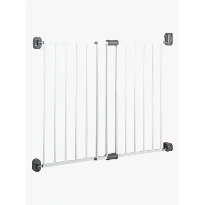 Abbildung von roba® Türschutzgitter Easy Step, Metall Schutzgitter weiß, extra hoch, variable Breite 60 97 cm