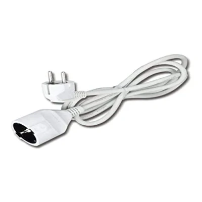 Abbildung von PRENDELUZ Verlängerungskabel (1 Meter), robust, weiß, 16 A, max. 3680 W