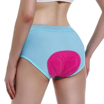Abbildung von FEIXIANG Damen Radunterhose, Fahrradhose Kurz Radlerhose Fahrrad Unterwäsche mit 4D Gel Gepolstert, Fahrradunterhose Atmungsaktiv Schnelltrocknend Radhose