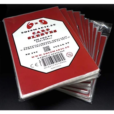 Abbildung von docsmagic.de 10 x 100 6&quot; 9&quot; Card Sleeves 156 232 mm Photo Postcard Kartenhüllen
