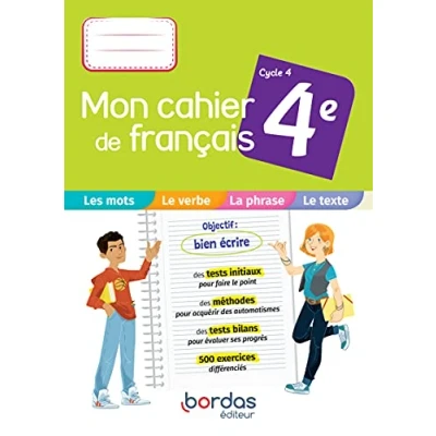 Abbildung von Mon Cahier de français 4e 2021 l&#039;élève