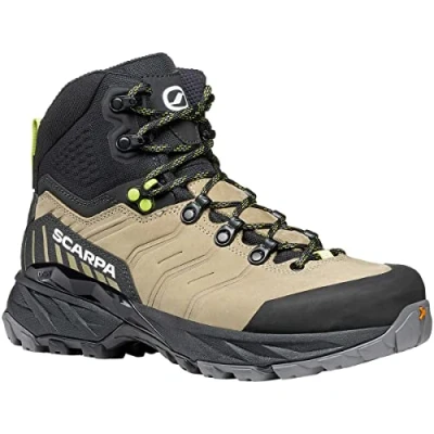 Abbildung von Scarpa RUSH TREK PRO GORE TEX Hikingschuh, Damen, Größe: 40.5, Stone/sunny lime Schuhe