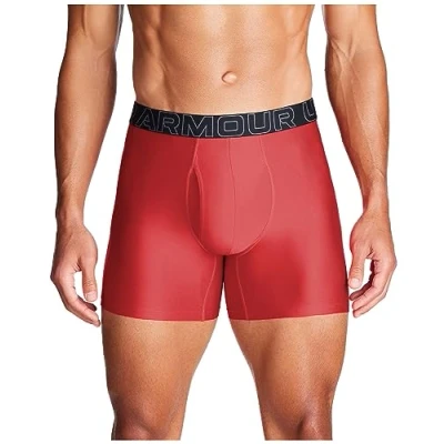 Abbildung von Under Armour Tech Herren Boxerjock, 15,2 cm, 2er Pack, Red Heather Solid 3er Medium