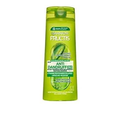 Abbildung von Garnier Fructis Anti Schuppenhempoo 2 in 1 für normales Haar, pflegt, pflegt und stärkt, 400 ml