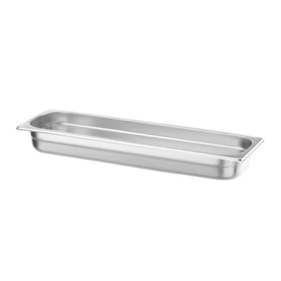 Abbildung von HENDI Gastronormbehälter, Temperaturbeständig von 40 bis 300C, Heissluftöfen Kühl und Tiefkühlschränken Chafing Dishes Bain Marie, Stapelbar, 4L, GN 2/4, 530x162x(H)65mm, Edelstahl 18/10
