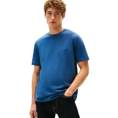 Abbildung von Tommy Hilfiger ESS Seasonal REG FIT Solid TEE Tshirt basic, Herren, Größe: 3XL, Aegean sea
