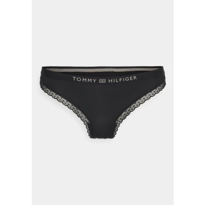 Abbildung von Tommy Hilfiger Thong String, Damen, Größe: Medium, Black