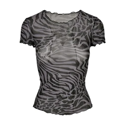 Abbildung von Urban Classics TEE Tshirt print, Damen, Größe: XS, Asphalt black