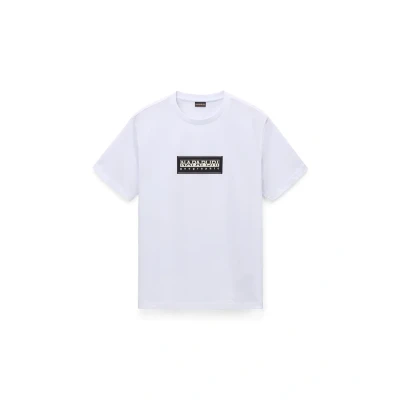 Abbildung von Napapijri LOGO Tshirt print, Herren, Größe: Small, Bright white