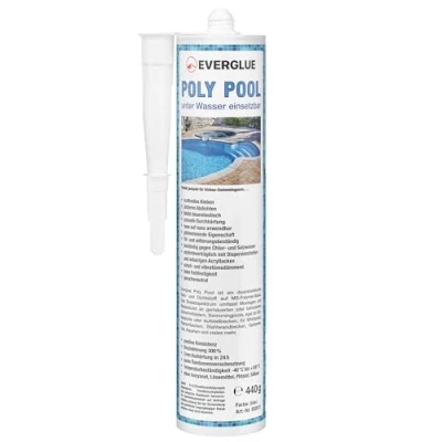 Abbildung von Everglue Montagekleber Poly Pool 1K MS Polymer Poolkleber UVbeständig blau RAL 5012
