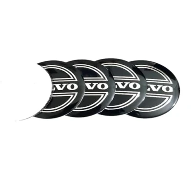 Abbildung von 4 Stück Nabendeckel Aufkleber für Volvo 56mm,Radkappen Nabenkappen Abdeckkappen Radnabenkappen Felgendeckel Radnabenabdeckung Sticker