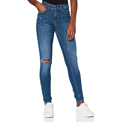 Abbildung von Noisy May Nmlucy Jeans Skinny Fit, Damen, Größe: 28x30, Medium blue denim