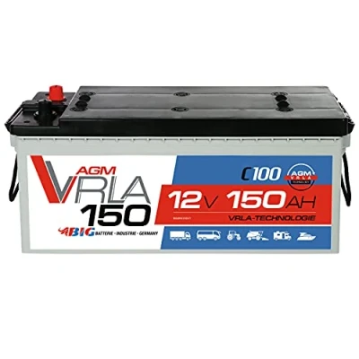 Abbildung von BIG AGM Solarbatterie 150Ah C100 12V Batterie Versorgung Caravan Boot 130Ah 140Ah GEL