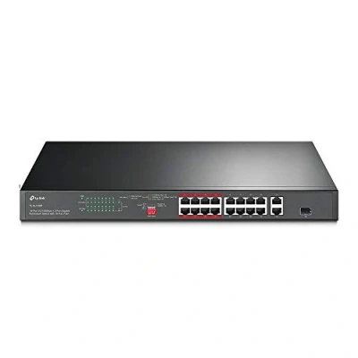 Abbildung von TP Link SL1218P Unmanaged Switch 2x Gigabit Port, SFP, Priorität Modus