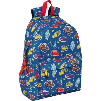 Abbildung von safta Cars Racing Rucksack für Laptops mit 35,8 cm (14,1 Zoll), ideal Jugendliche verschiedener Altersgruppen, bequem und vielseitig, Qualität Widerstandsfähigkeit, 31 x 13 43 cm,