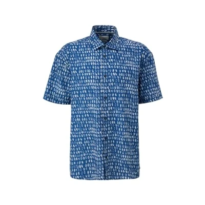 Abbildung von s.Oliver Kurzarm Hemd, Herren, Größe: XL, Ozeanblau