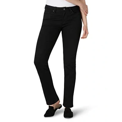 Abbildung von Lee Damen Legendary Mid Rise Straight Leg Jeans, Schwarz, 48