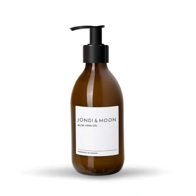 Abbildung von JONDI&amp;MOON Aloe Vera Gel Nachfüllbares Erfrischend Feuchtigkeitsspendend Beruhigend 250ml Glasflasche