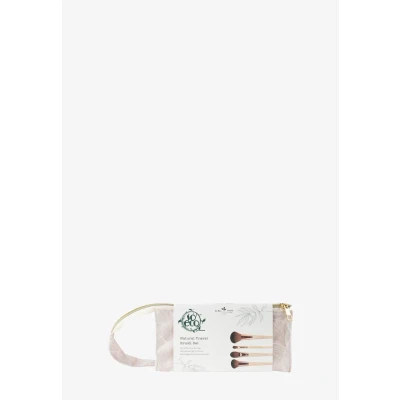Abbildung von SO ECO Natural Travel Brush SET Makeuppinsel, Größe: One Size, Stone, beige &amp; gold